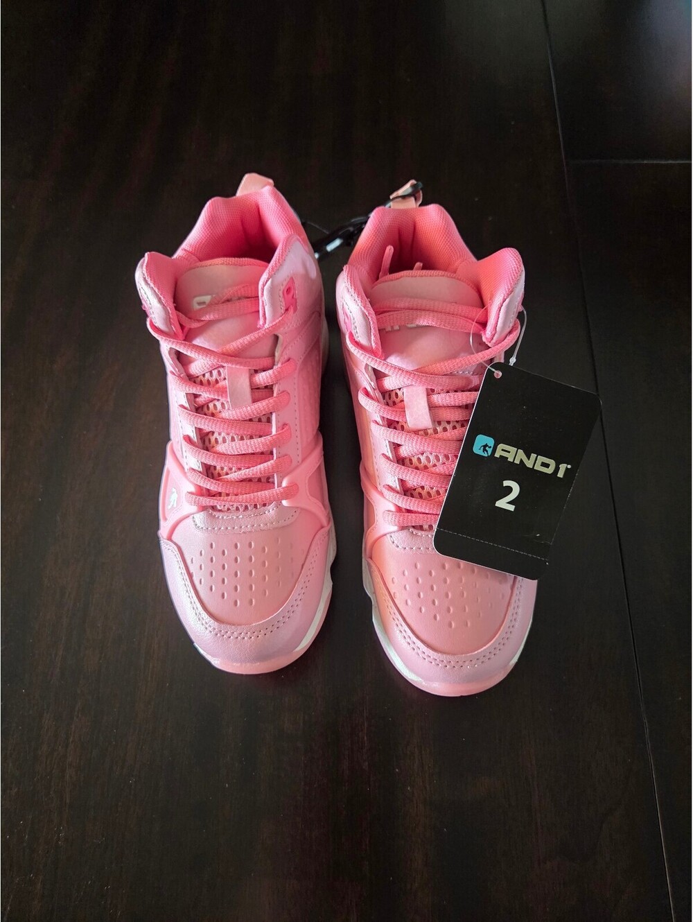 AND1 Assist 6.0 Pink Basketball Shoes Size 2